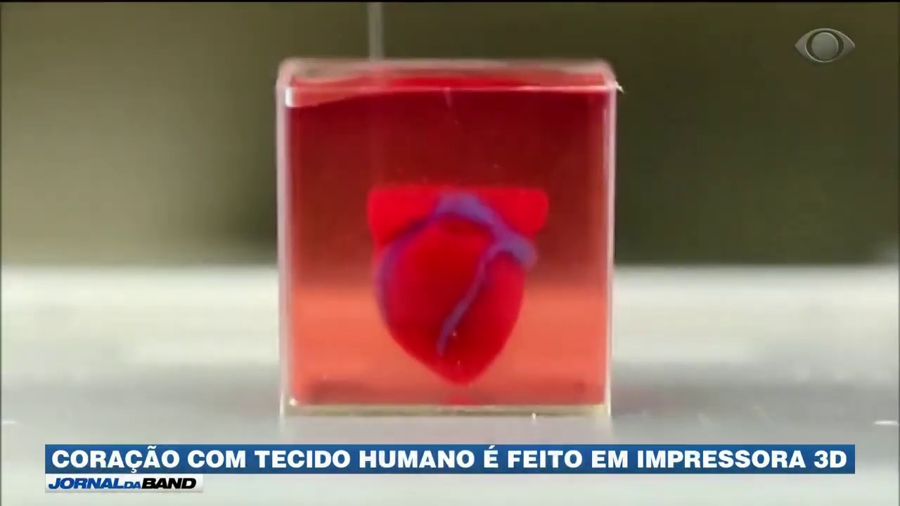 Coração com tecido humano é feito em impressora 3D