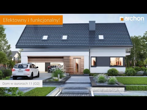 Dom w aurorach 11 (G2) – Efektowny i funkcjonalny I ARCHON+ Projekty Domów