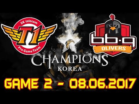 [LCK Summer 2017 W9D5] SKT vs BBQ Game 2 highlights | SK telecom T1 vs bbq OLIVERS