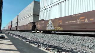 preview picture of video 'BNSF 4519 East at Wadena, MN'