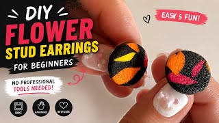 DIY Stud Earrings for Beginners 🌸 | No Professional Tools Needed