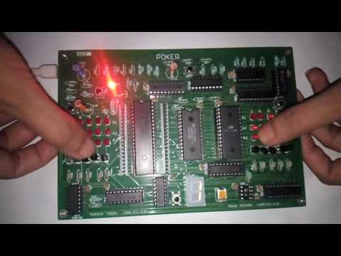 Kuhn's Poker running on an Intel 8085 board