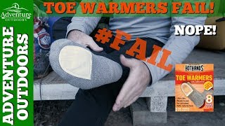 Camping Gear ~ HotHands Toe Warmers FAIL ~ Don't Do It