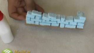 How to Make Stone Block Walls for war games