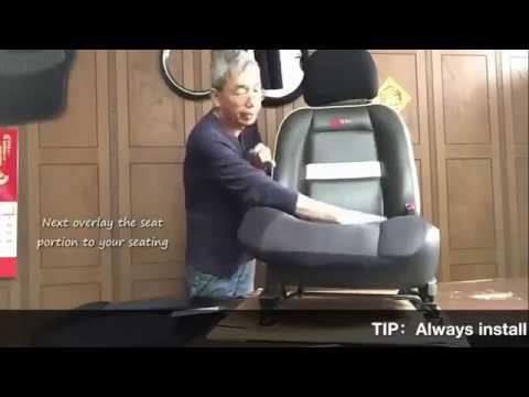 NEW CAR FRONT SEAT COVER INSTALLATION 2