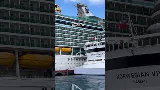 This two  CRUISESHIP’S they’re looking Gorgeous!.. #cruiseship #travel #yt #ytshorts #vacation