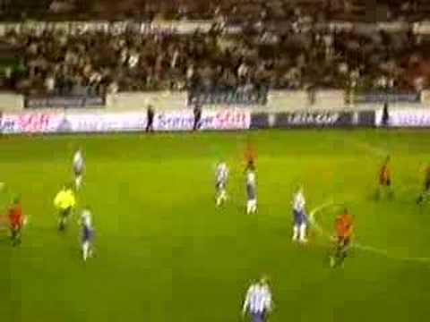 celebracion gol de puñal, osasuna 3 - odense 1