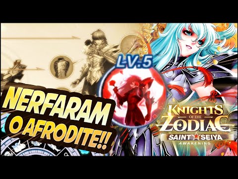 JOGUEI COM AFRODITE CLOTH REPAIR! ESTÁ INCRIVEL! HOUVE NERF? SAINT SEIYA AWAKENING
