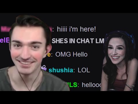 So my celebrity crush dropped by the stream...