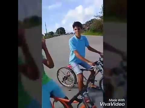 Descendo a ladeira sem freio!!!  Já sobrei no inicio!  Kkkkkk