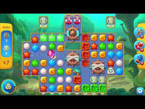 [FISHDOM Walkthrough] Level 6383 Super Hard (Qua màn - Fishdom)