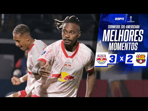 Gols e lances de Red Bull Bragantino x Barcelona - EQU