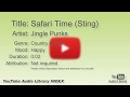 Safari Time Sting Jingle Punks Country Folk Happy YouTube Audio Library BGM
