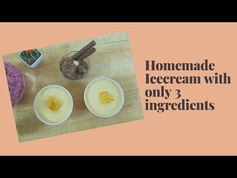 Homemade Icecream with only 3 ingredients | Chocolate Icecream  | Mango Icecream | Samyuktha Ramesh