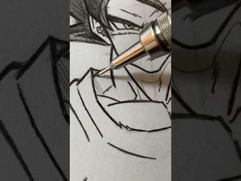 Quick sketch - Goku instinto superior #shorts #draw