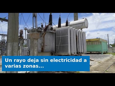 Un rayo deja sin electricidad a varias zonas de Santo Domingo, Villa Clara