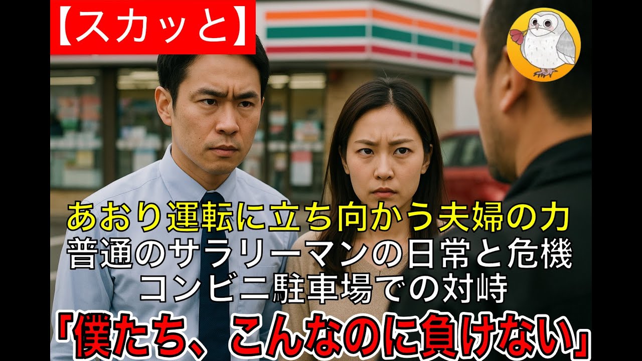 【スカッと】あおり運転に立ち向かう夫婦の力普通のサラリーマンの日常と危機コンビニ駐車場での対峙「僕たち、こんなのに負けない」