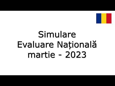 Simulare evaluare nationala martie 2023