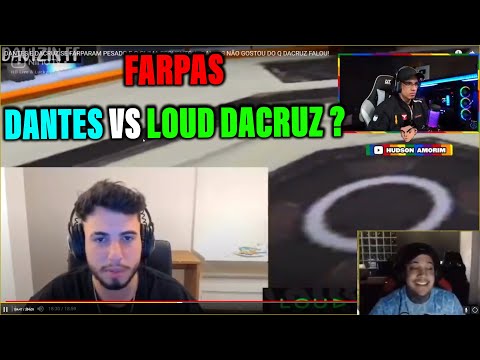 HUDSON REAGINDO DANTES E DACRUZ SE FARPARAM PESADO - DANTES NÃO GOSTOU DO Q DACRUZ FALOU!