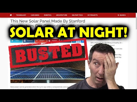 EEVblog 1467 - Stanford Solar Power at Nightime!  BUSTED