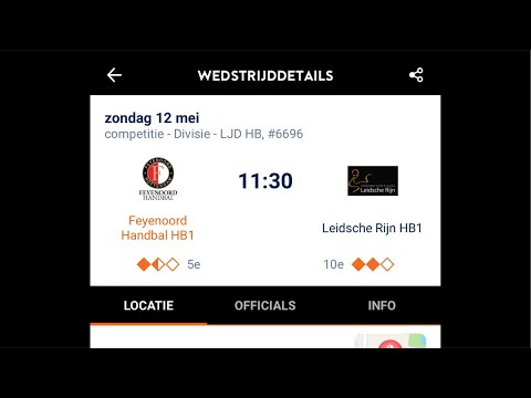 Feyenoord handbal HB1 - Leidsche Rijn HB1