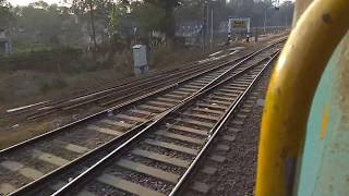 preview picture of video 'Slow skipping by Avadh Aasam express at jhilahi near Gonda'