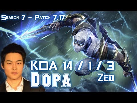 Dopa ZED vs TALIYAH Mid - Patch 7.17 KR Ranked