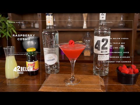 How To Make A Raspberry Cosmo | Cocktail Masterclass Drinks Recipe | Vegan Friendly