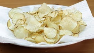 How to Make Thin Crispy Potato Chips | Easy Homemade Potato Chip Recipe