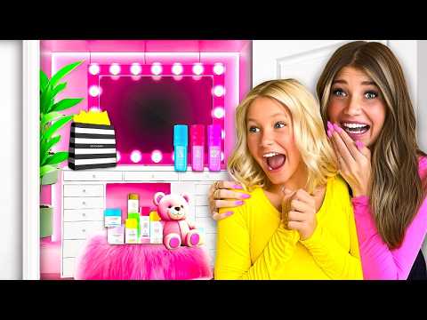 i BUiLT a DREAM MAKEUP ROOM For My 11yr old SiSTER! *Sephora KiD*