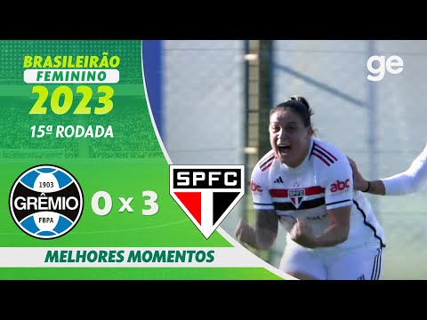 Gols e lances de Grêmio x São Paulo