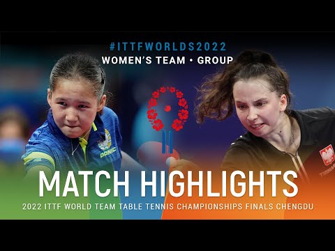Highlights | Asel Erkebaeva (UZB) vs Katarzyna Wegrzyn (POL) | WT Grps | #ITTFWorlds2022