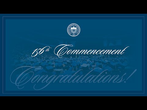 156th Commencement Convocation