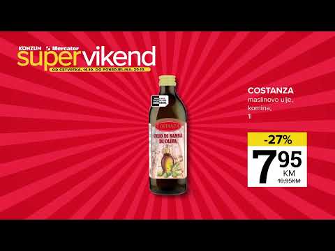 Super vikend u Konzumu i Mercatoru! 16.10.-20.10.2025.