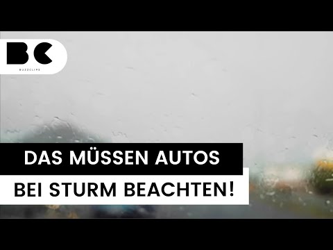Das müssen Autofahrer bei Sturm und Starkregen beachten!