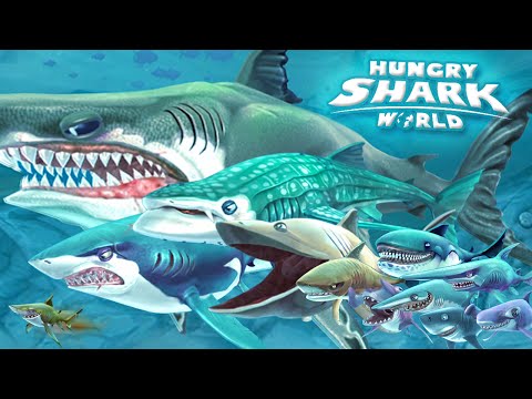 ALL SHARKS + TIPS & STRATEGIES - Hungry Shark World | GamePlay | HD
