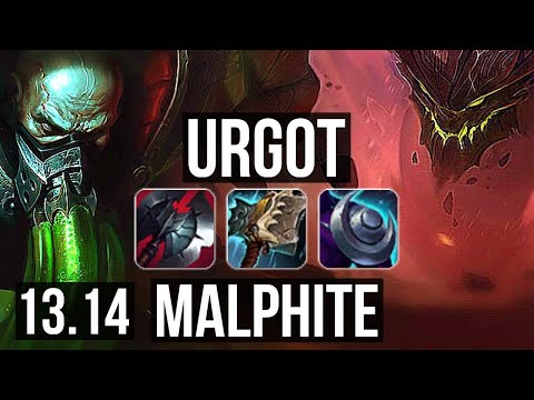 URGOT vs MALPHITE (TOP) | 3.5M mastery, 1500+ games, 7/2/6 | EUW Master | 13.14