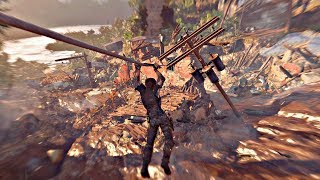 Shadow of The Tomb Raider - Epic Earthquake Scene Gameplay (Tomb Raider 2018) PS4 Pro