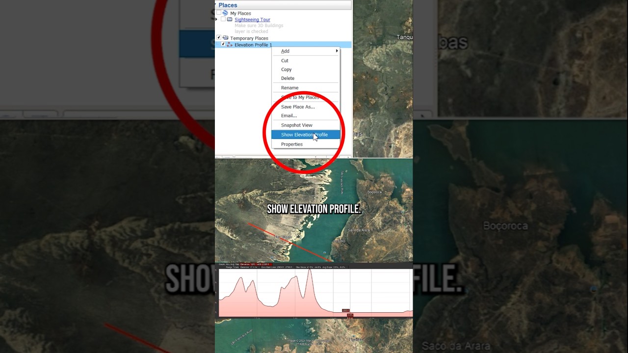 How to create Elevation profile in Google Earth 🌏 #architecture