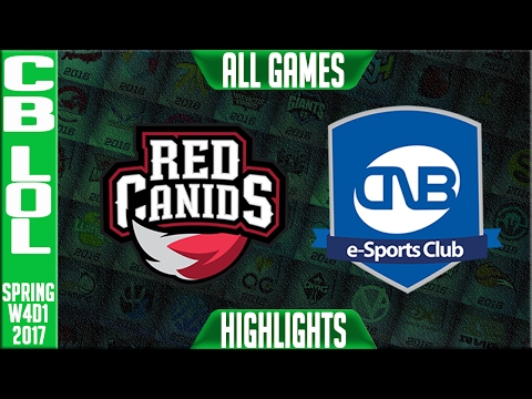 RED vs CNB All Games - CBLoL W4D1 Spring 2017 - RED vs CNB All Games