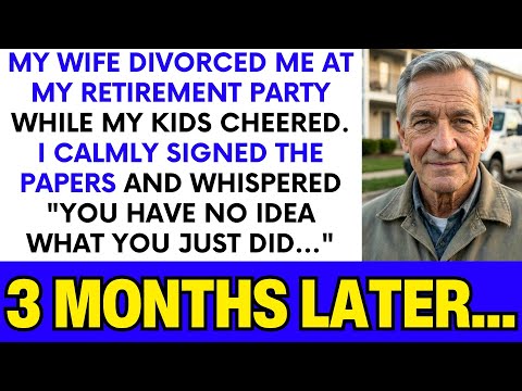 My Wife Served Divorce Papers At My Retirement Party While My Kids Clapped. NOW They Begged Me Back