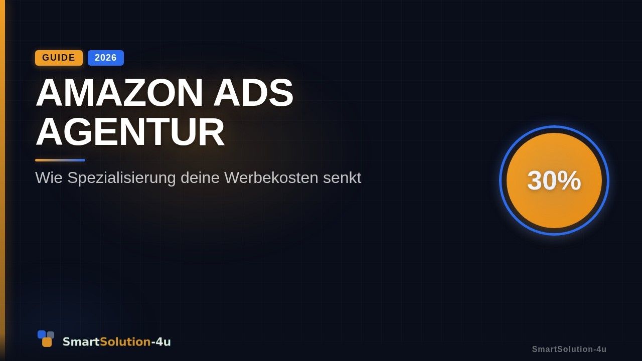 Wie Amazon Ads Agenturen 2026 ACoS um 30% senken