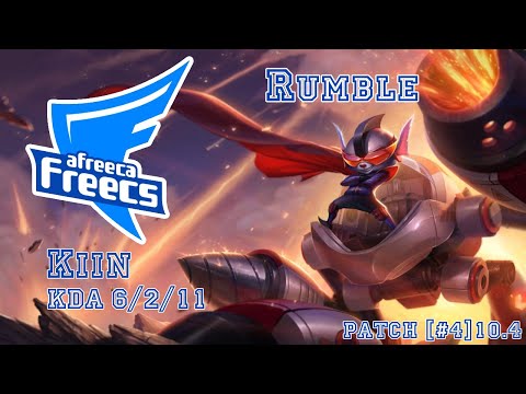 AF Kiin Rumble vs Gangplank Solo Rank Game Patch [#4]10.4