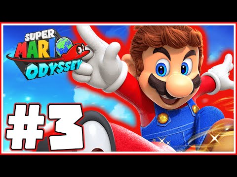 Super Mario Odyssey Walkthrough Part 3 - The Wooded Kingdom!