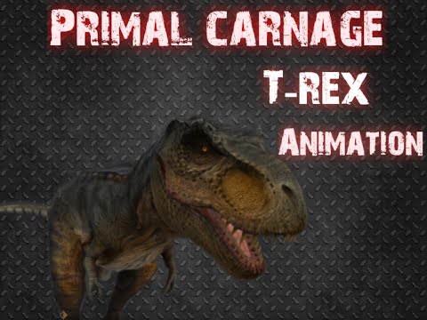 Primal carnage T-rex animation part 1 (I made the animation of T-rex by myself)