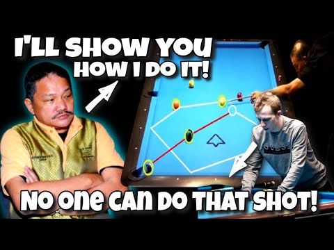 Justin Bergman Never Expect Efren Reyes can really do this impossible shot on their final match