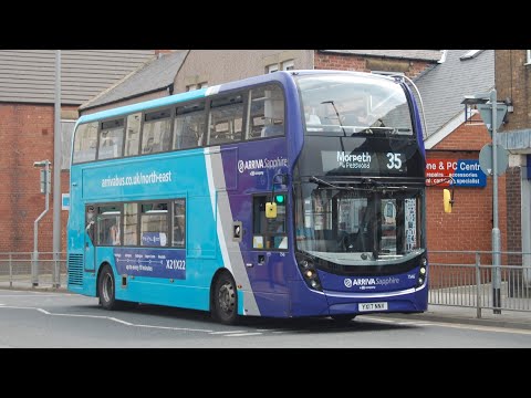 Front View: Arriva North East 7546 (YX17NNV) Alexander Dennis Enviro 400 MMC