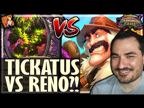 TICKATUS VS RENO = MAX LOLS - Hearthstone Darkmoon Faire