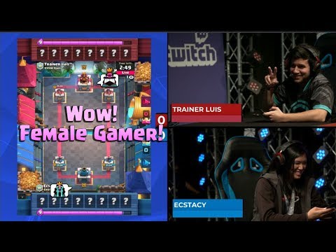 ECSTACY VS TRAINER LUIS | Clash Royale Super Magical Open Play 2018