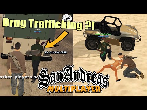 BEACH PATROL in GTA San Andreas Multiplayer! Mailman Job, Rescuing People, Molotovs and more!